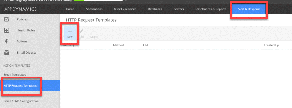 AppDynamics HTTP Request Template